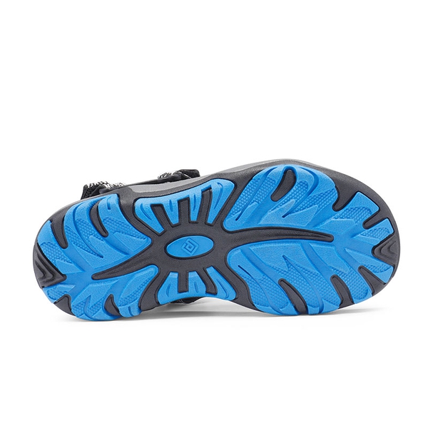 Boys and Girls Strap Sports Sandals - BLACK BLUE - 6